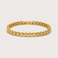 Pulsera Tennis Bisel Dorada
