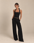 Top Bordeau - Negro