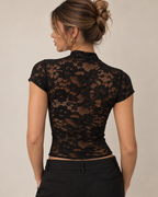Top Noir Fleur