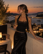 Top Bordeau - Negro