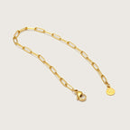 Pulsera Paperclip Dorada