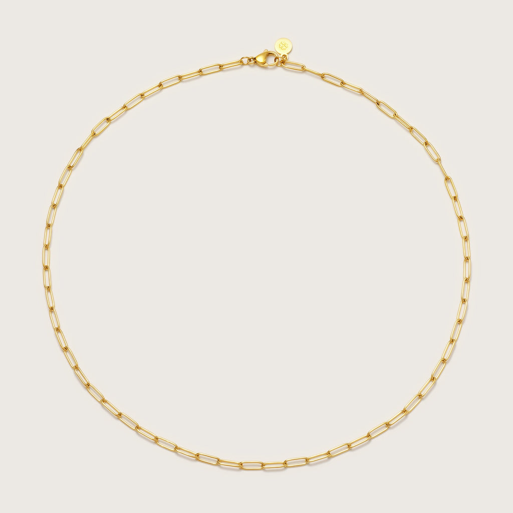 Collar Paperclip Dorado