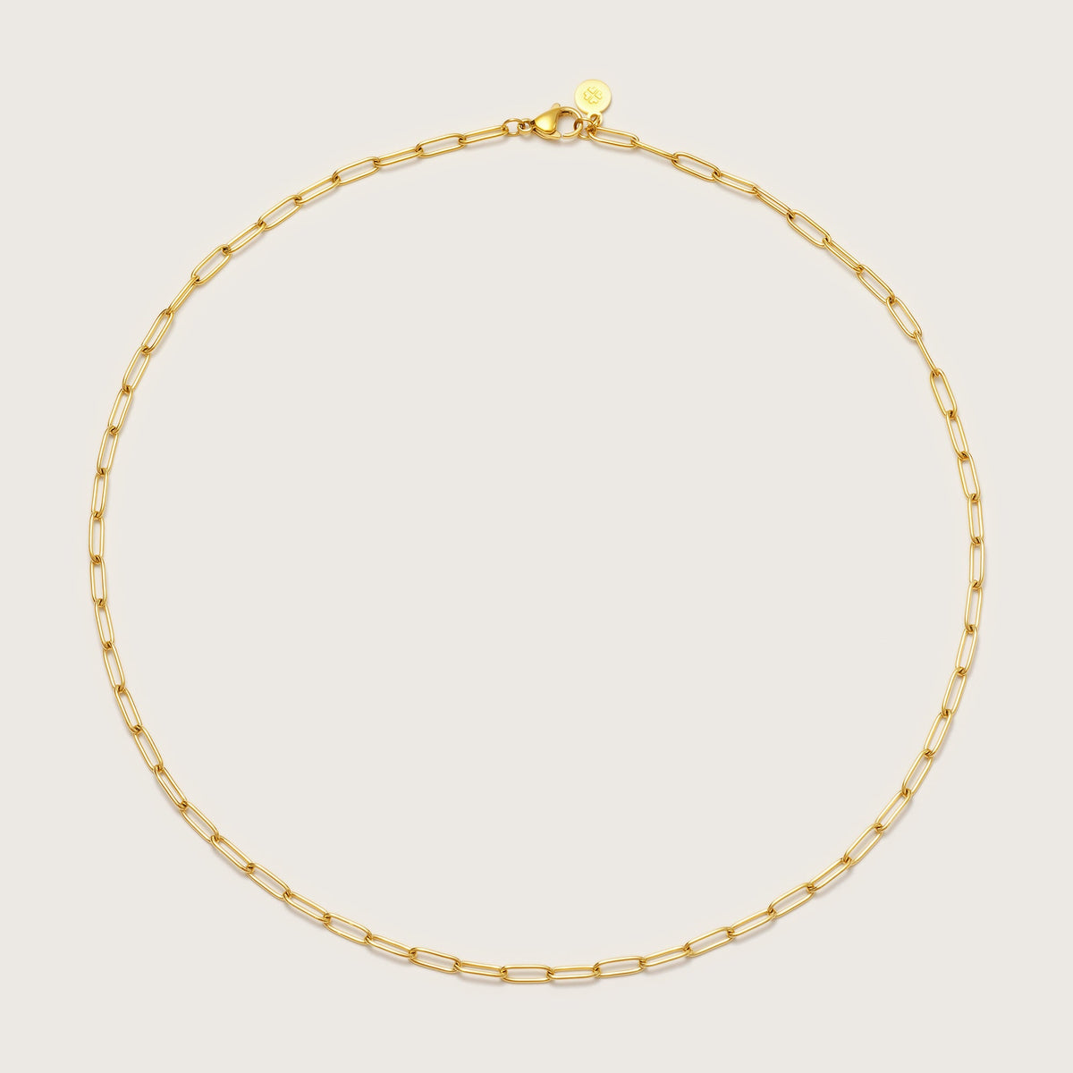 Collar Paperclip Dorado