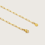 Collar Paperclip Dorado