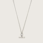 Collar Colgante T-Bar Plateado