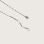 Collar Colgante T-Bar Plateado