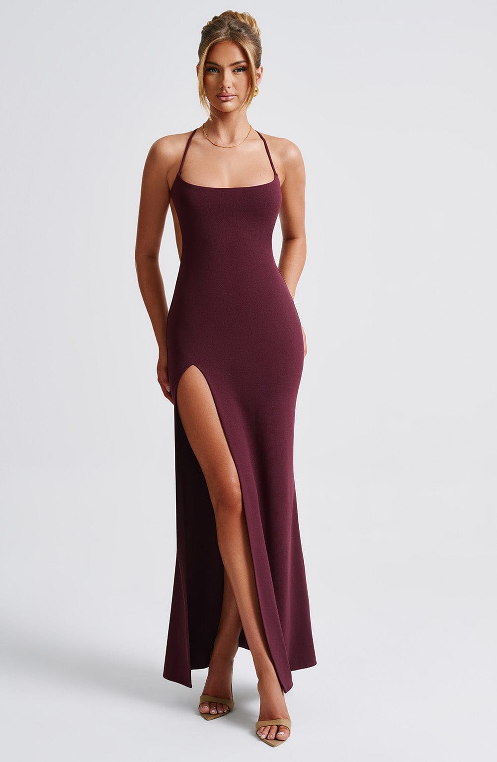Vestido Béatrix Maxi · Cereza