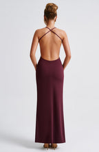 Vestido Béatrix Maxi · Cereza