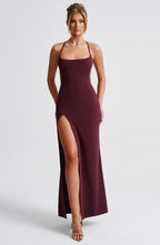 Vestido Béatrix Maxi · Cereza