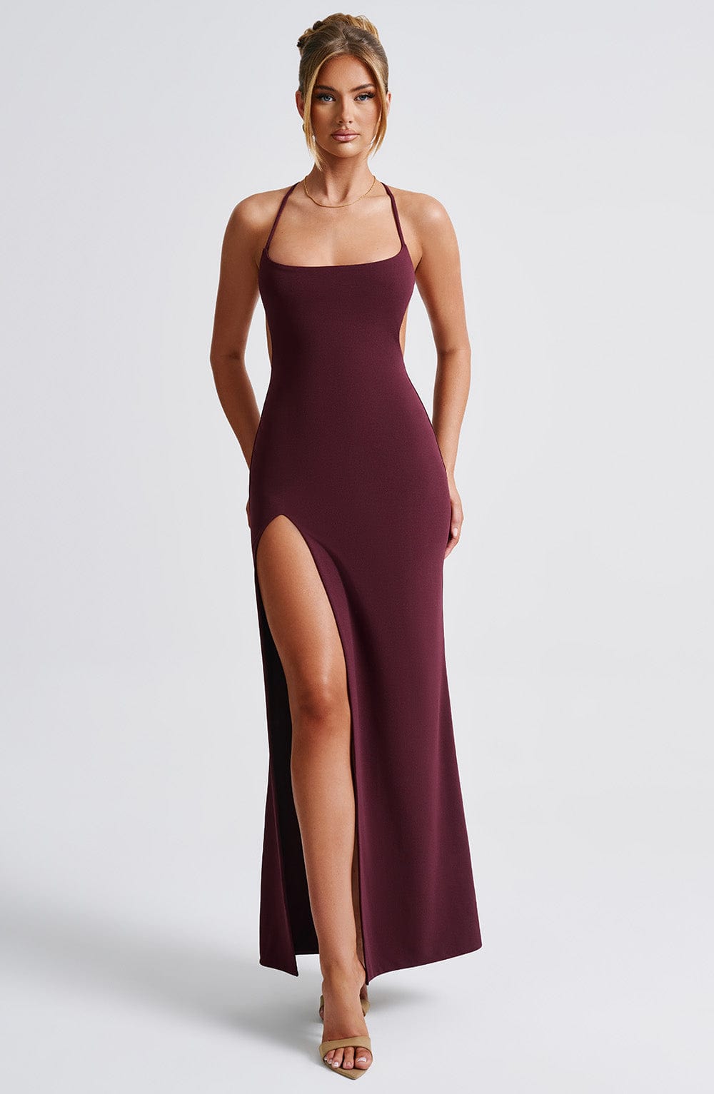 Vestido Béatrix Maxi · Cereza