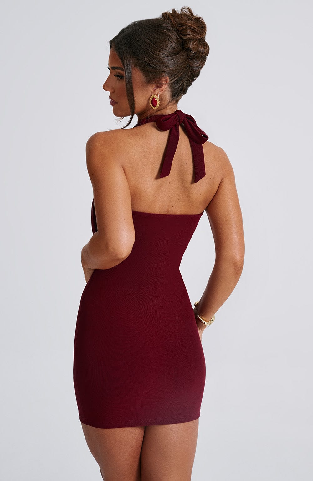Vestido Fallon · Burdeos