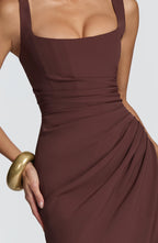 Vestido Laleh - Chocolate