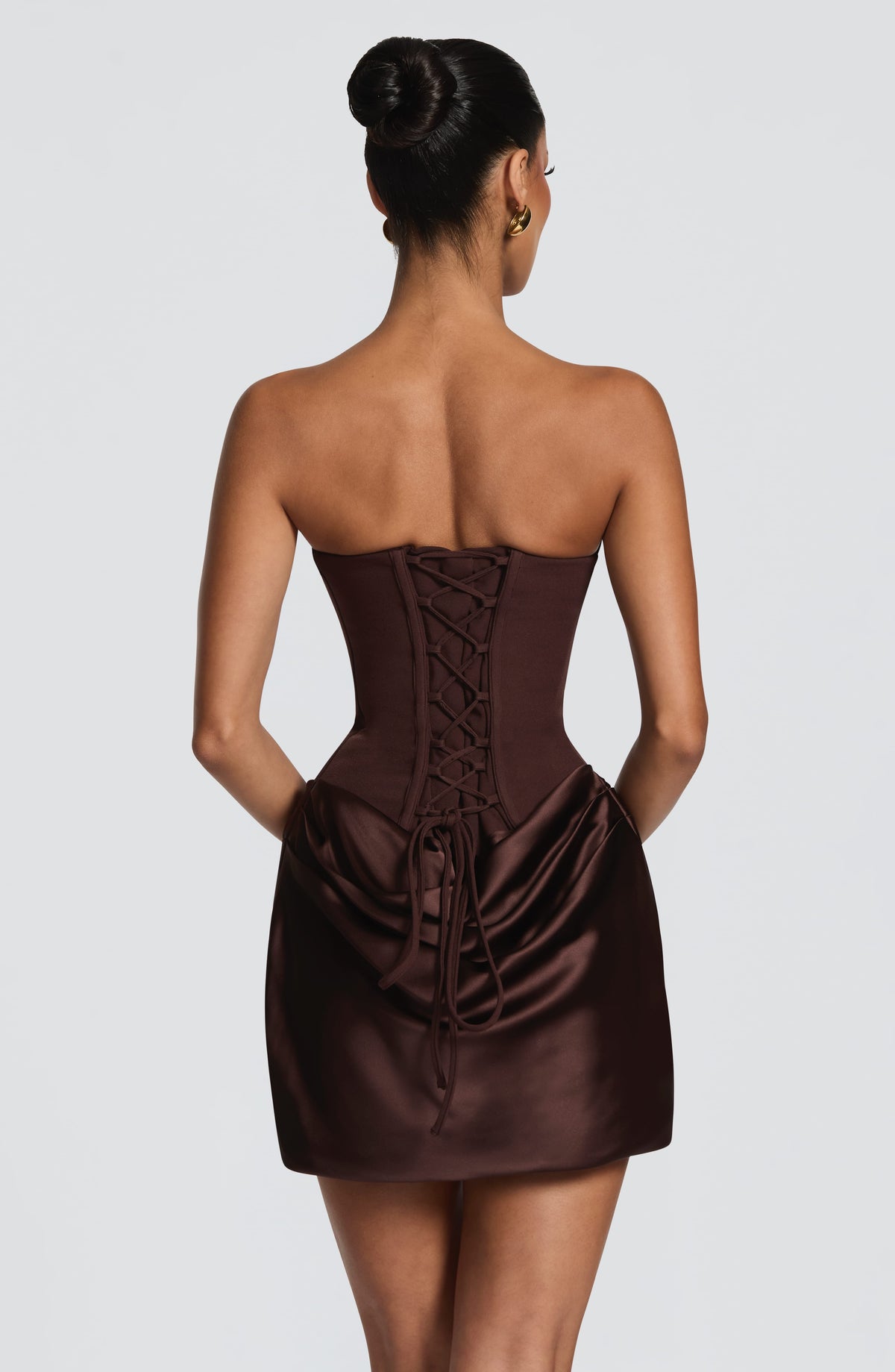 Vestido Maggie · Marrón ciruela